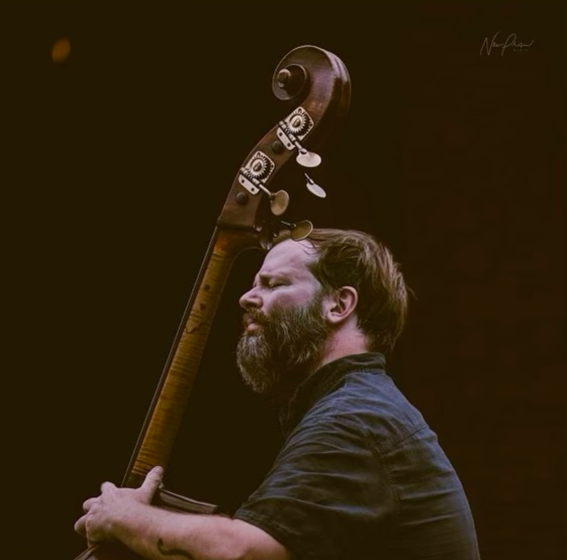 Matt playing bass
